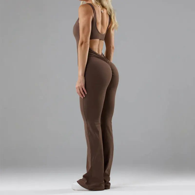 Tight Yoga Bodysuit Casual Hollow Seamless Clothing RightOn68