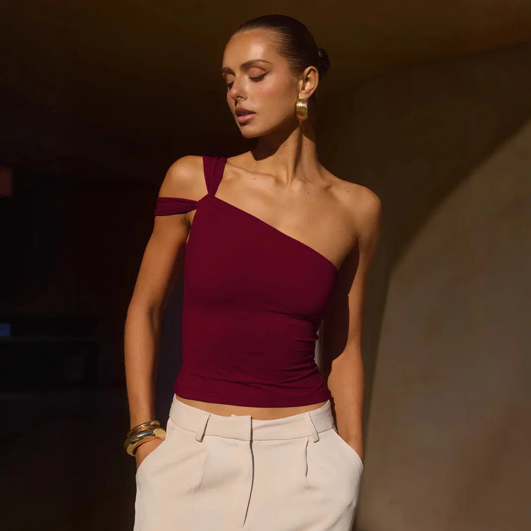 Fashion Women's Wear Irregular Design Tube Top DC-Beyond Borders Collective