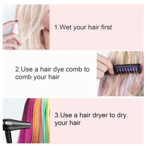 Colorful Hair Dye Comb RightOn68