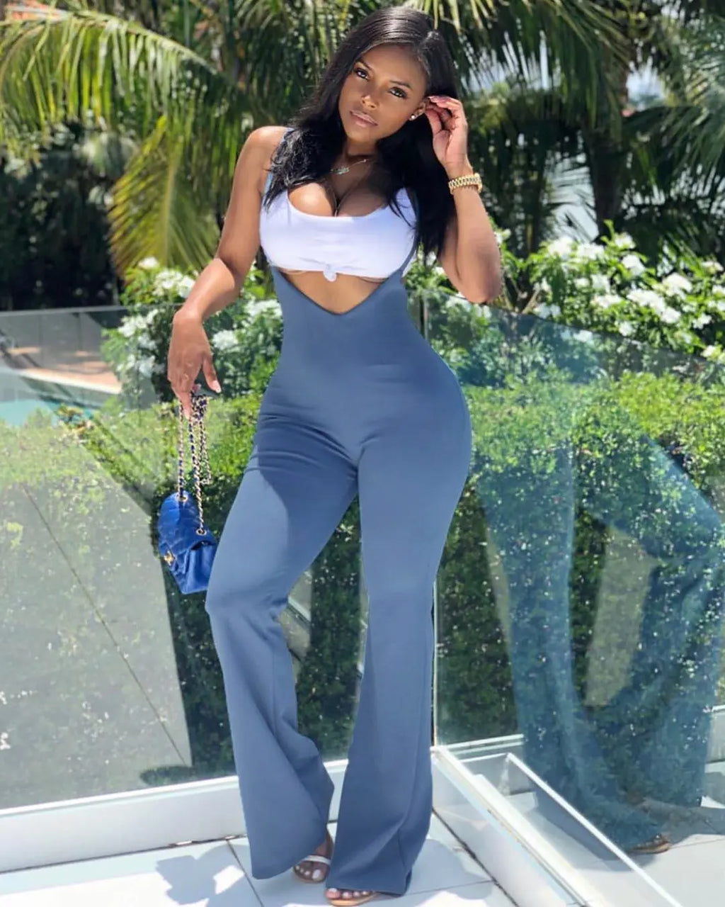Women's Wear Slim-fit Casual Suspender Jumpsuit DC-Beyond Borders Collective