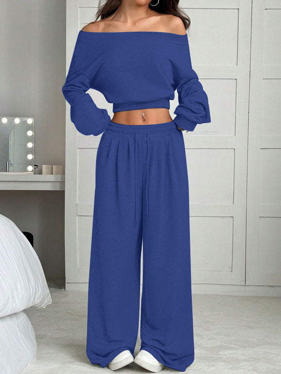 Womens Off-shoulder Casual Sweatshirt Set DC-Beyond Borders Collective