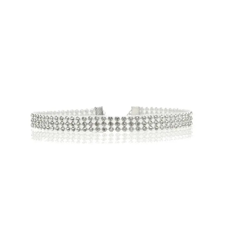 Full Crystal Rhinestone Choker Necklace RightOn68