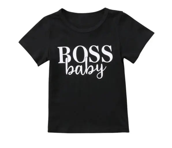 Parent-child wear short sleeve English print DC-Beyond Borders Collective