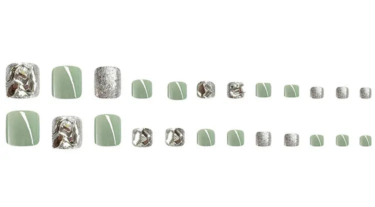 Diamond Transparent Cat's Eye Nails RightOn68