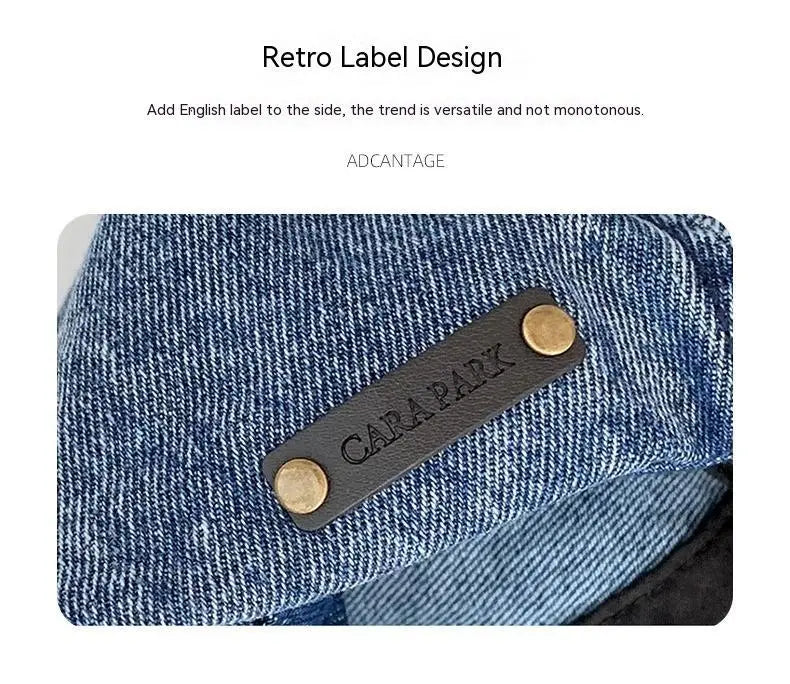 Denim Retro Octagonal Hat RightOn68