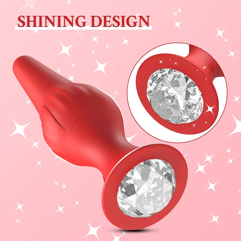 Vibrating Butt Plug Erotic Dildo RightOn68