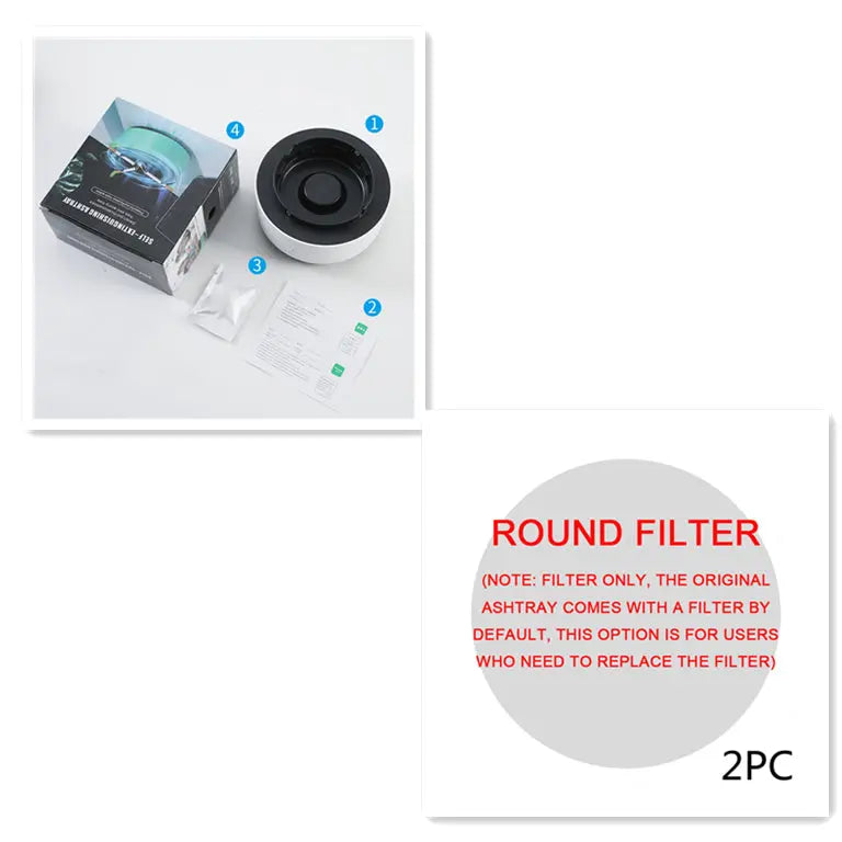 Smoke Removal Air Purification Ashtray RightOn68
