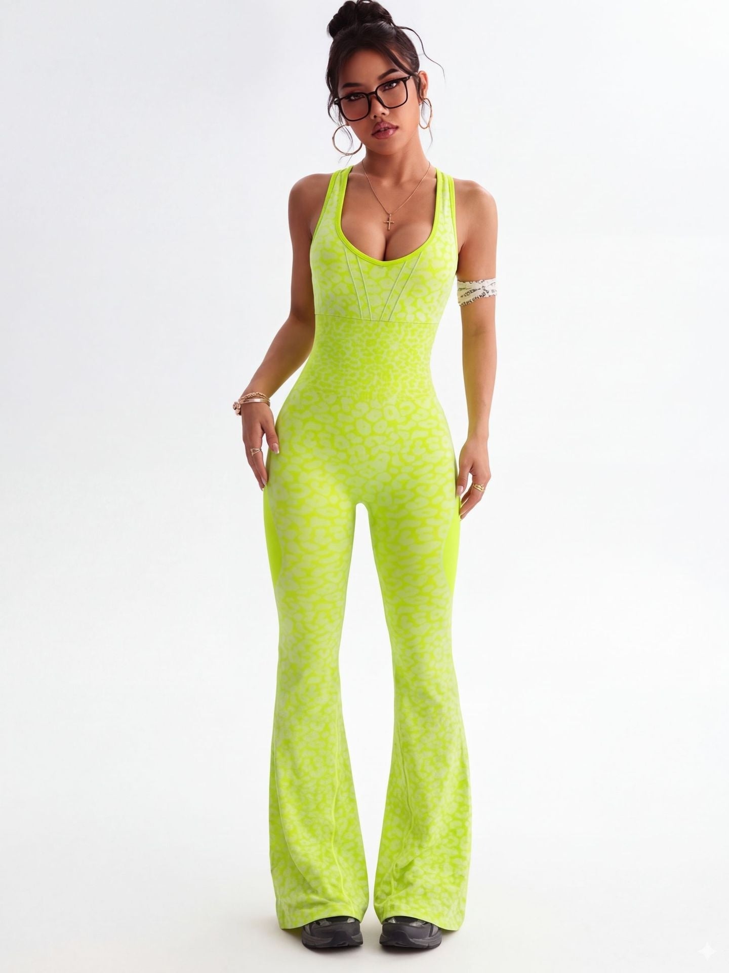 Cross-Back Beautiful Back Sexy One-Piece Yoga Pants DC-Beyond Borders Collective