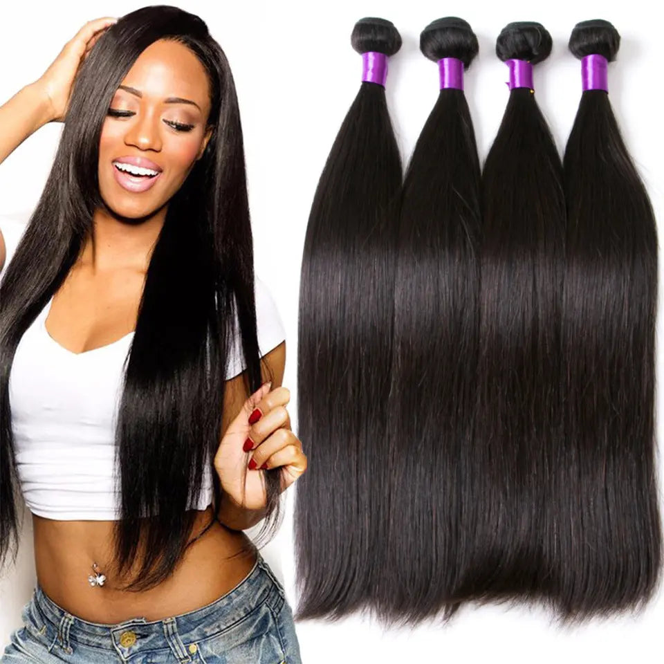 Brazilian Straight Human Hair Bundles RightOn68