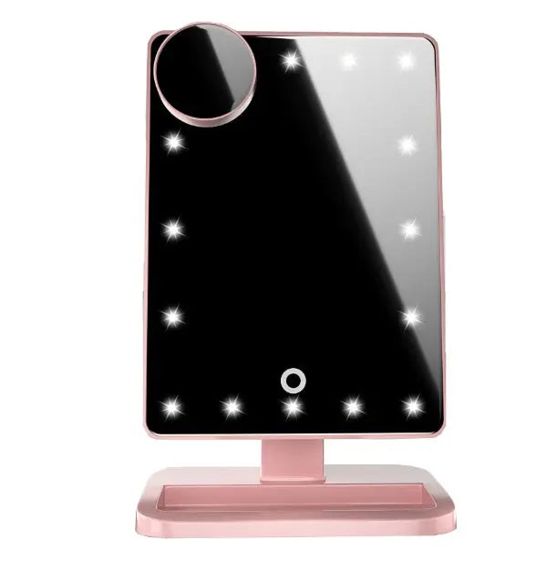 Touch Screen Makeup Mirror With 20 LED Light Bluetooth Music Speaker RightOn68