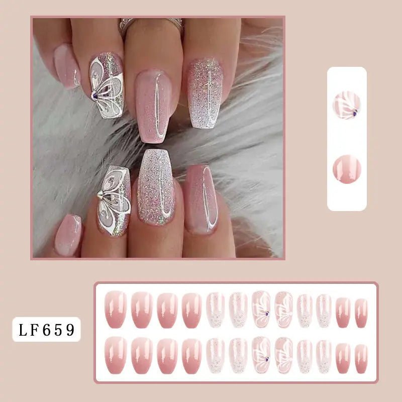 Glitter Pure Wearable Nails Dropshipman