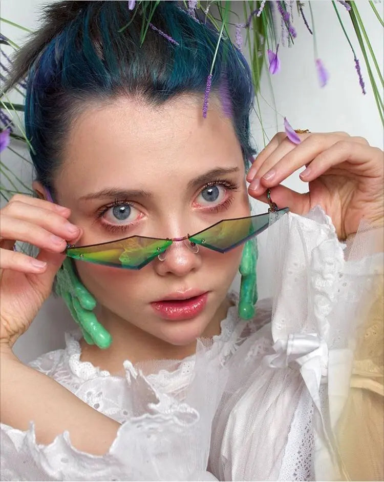Fashion rimless sunglasses for women DC-Beyond Borders Collective
