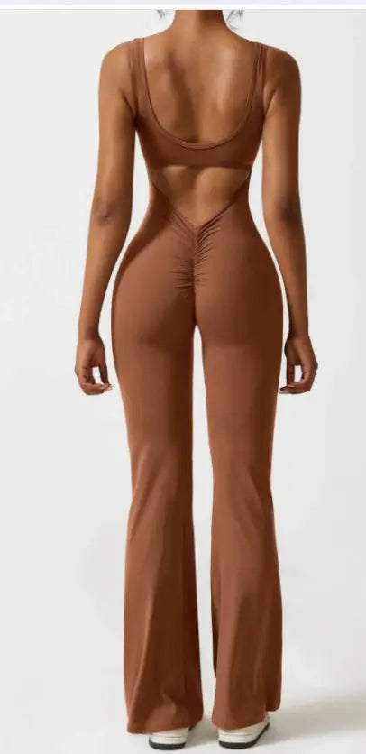 Tight Yoga Bodysuit Casual Hollow Seamless Clothing RightOn68