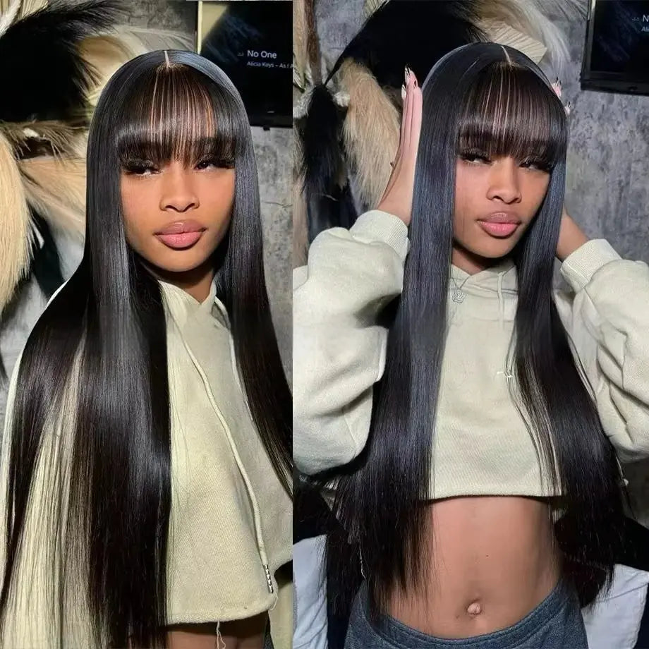 Straight Wig with Bang, no Lace RightOn68