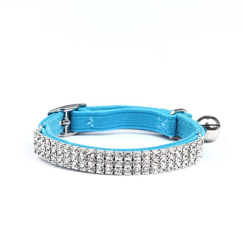 Rhinestone Suede Cat Collar Dropshipman