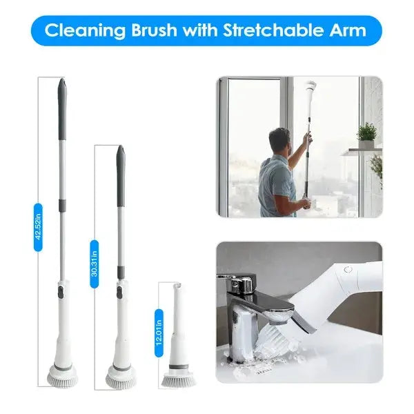 Electric Cordless Spin Scrubber Cleaning Brush RightOn68