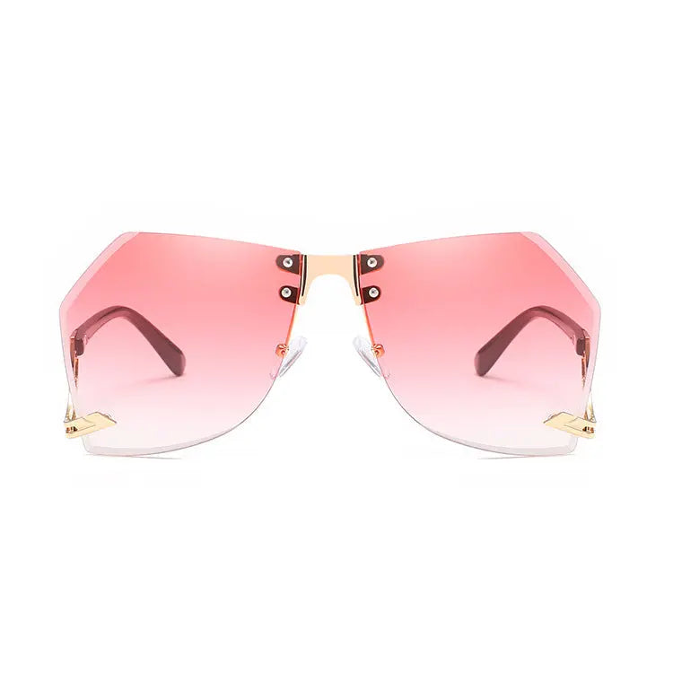 Rimless Sunglasses Women RightOn68