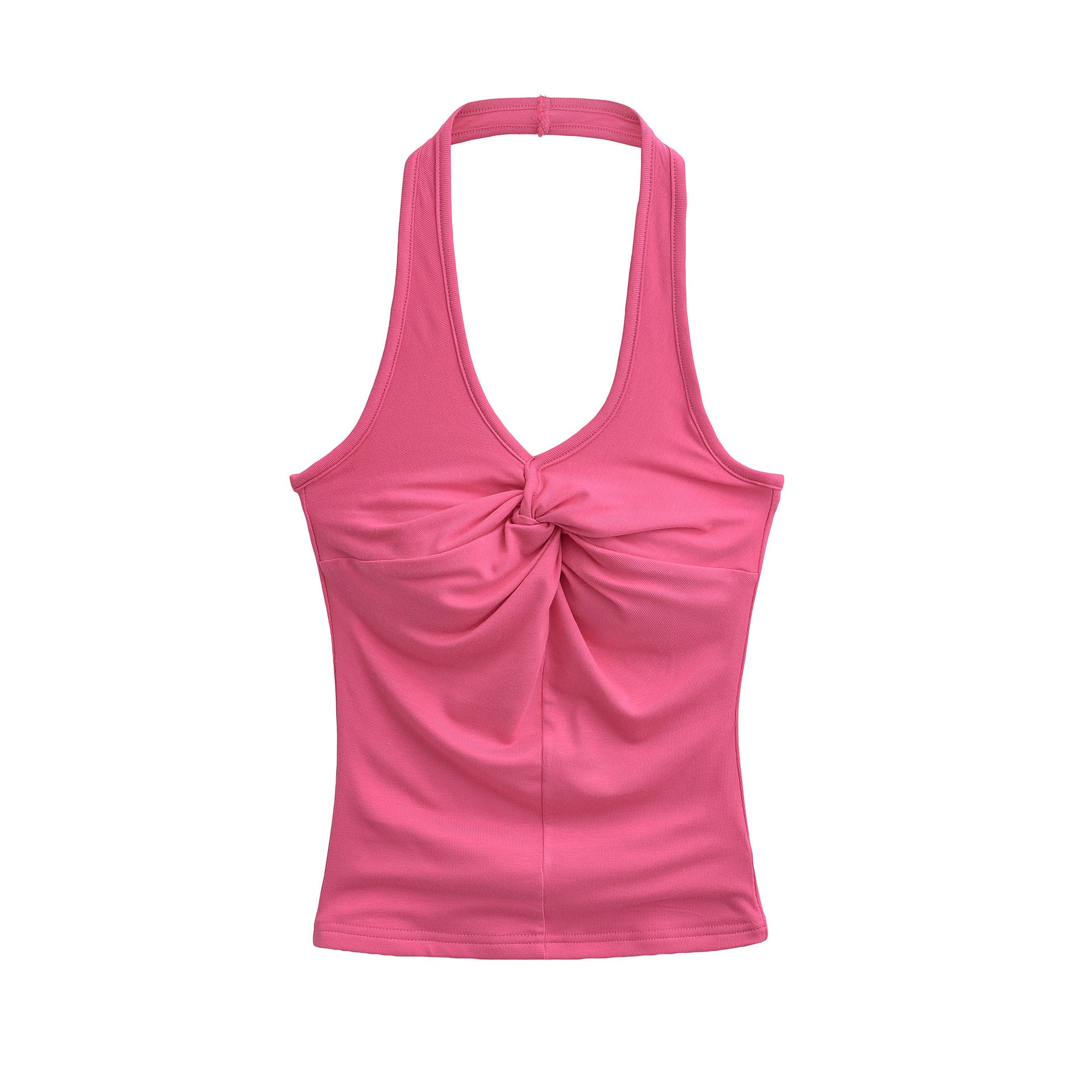Womens Halter-Neck V-Neck Slim-Fit Top DC-Beyond Borders Collective