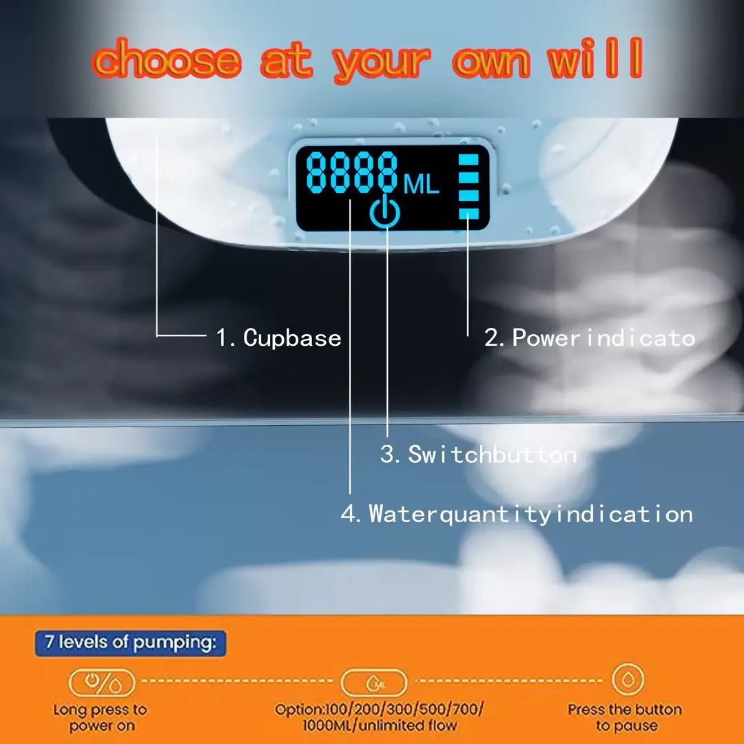 Automatic Rechargeable Water Dispenser With Stand RightOn68