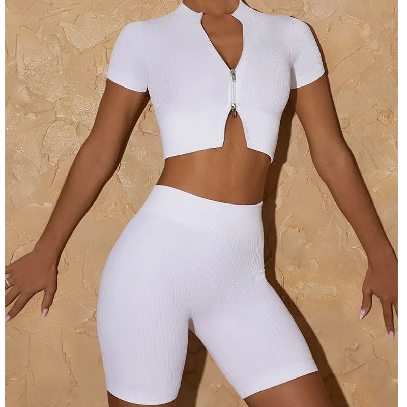 Stylish And Elegant Womens Short-Sleeve Yoga Wear DC-Beyond Borders Collective