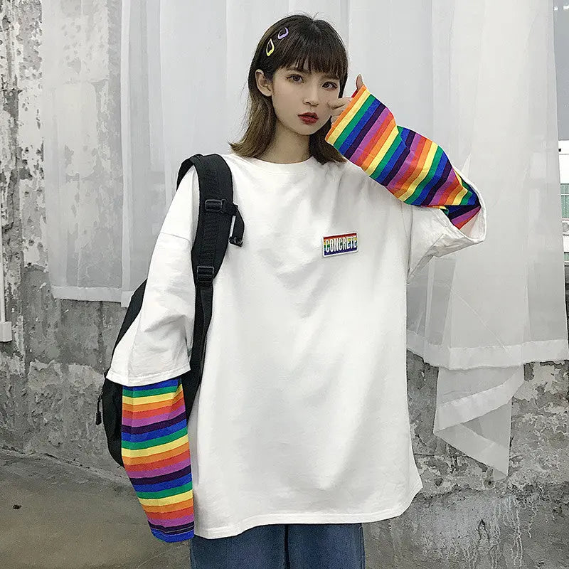 Long Sleeve T-Shirt Women's Wear Loose Korean Salt Wear DC-Beyond Borders Collective