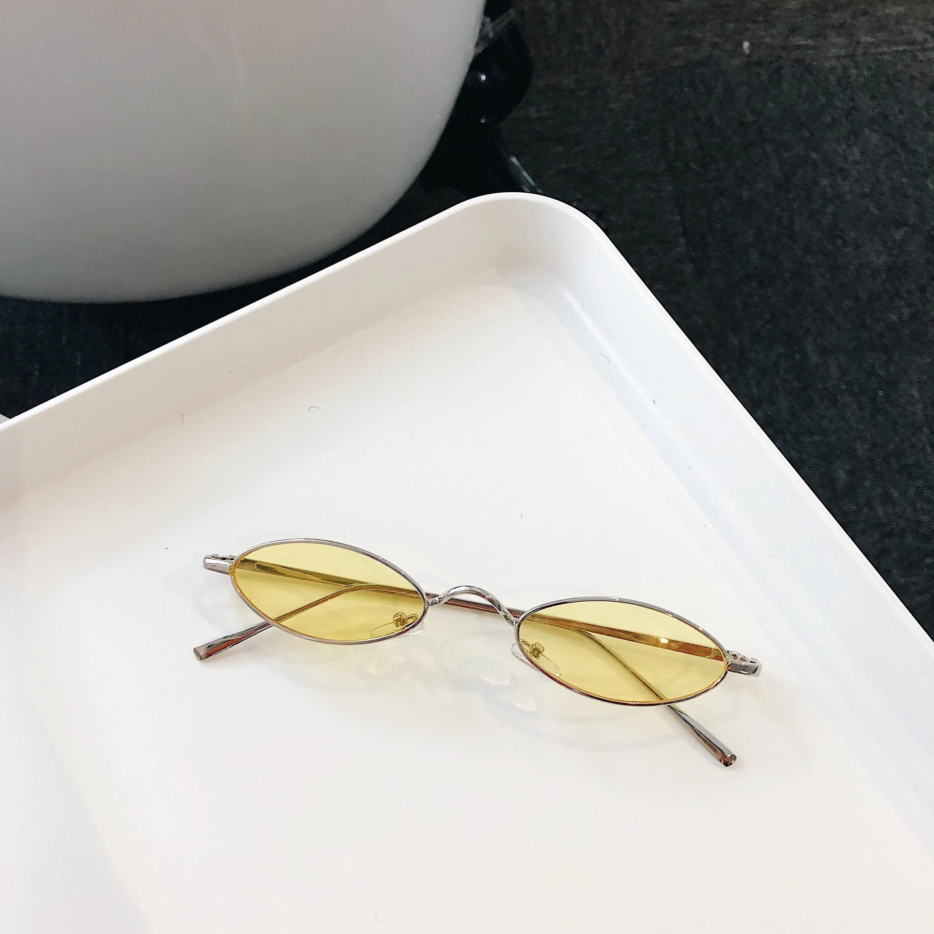 Retro Cat Eye Sunglasses Women Yellow Red Lens Sun Glasses DC-Beyond Borders Collective