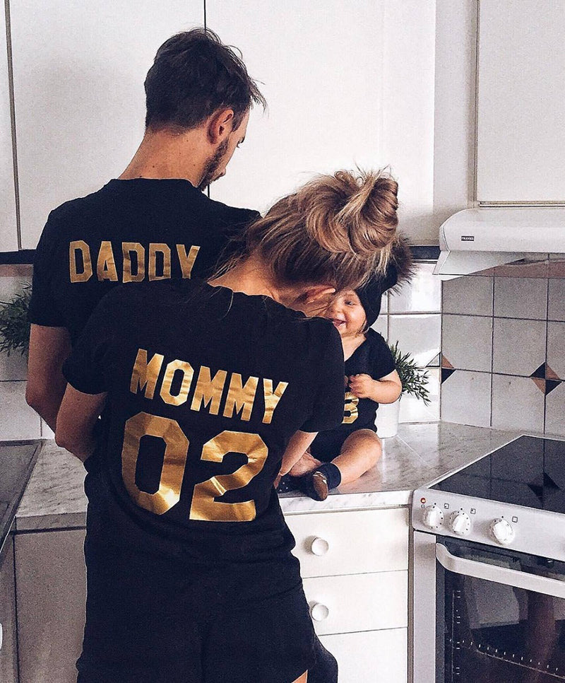 Parent-child Short-sleeved T-shirt Family Top DC-Beyond Borders Collective