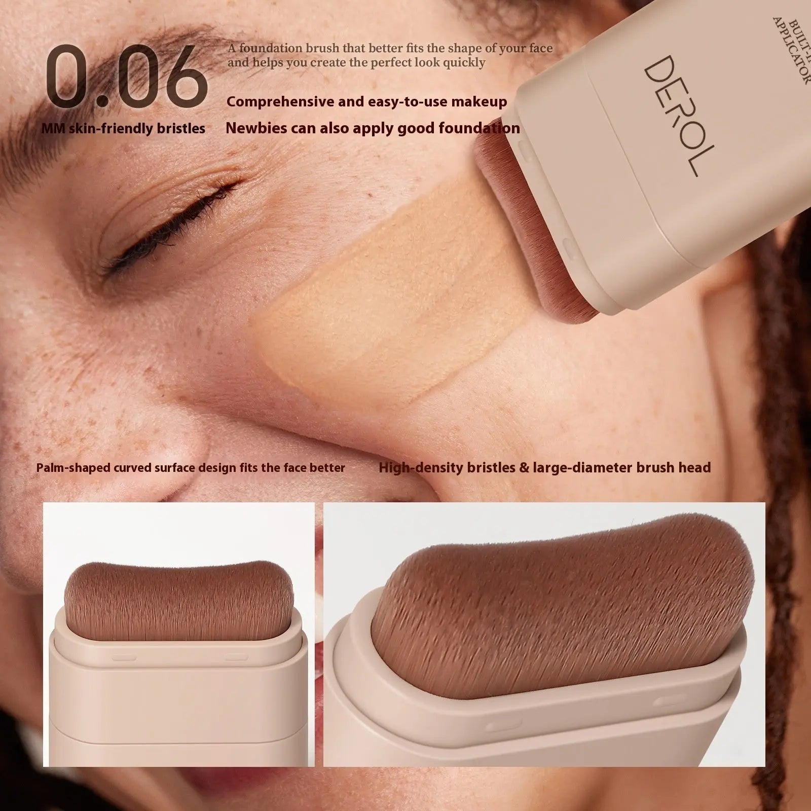 Simple Stick Foundation With Brush RightOn68