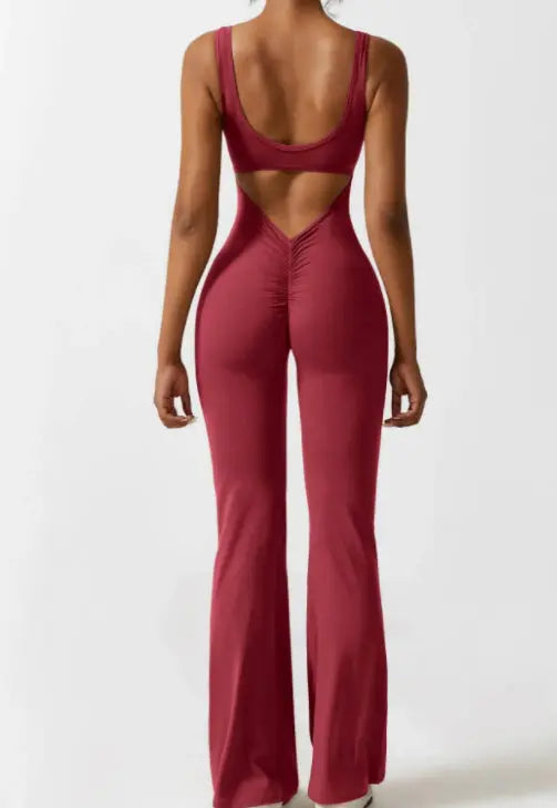 Tight Yoga Bodysuit Casual Hollow Seamless Clothing RightOn68