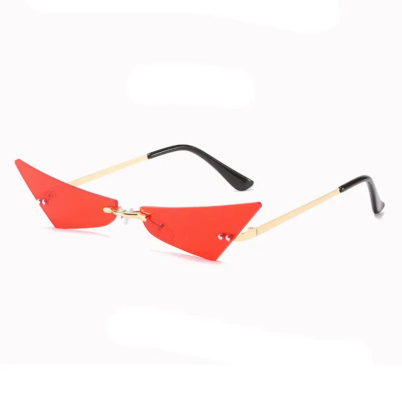 Retro Triangle European And American Cat Eye Disco Instafamous Sunglasses DC-Beyond Borders Collective