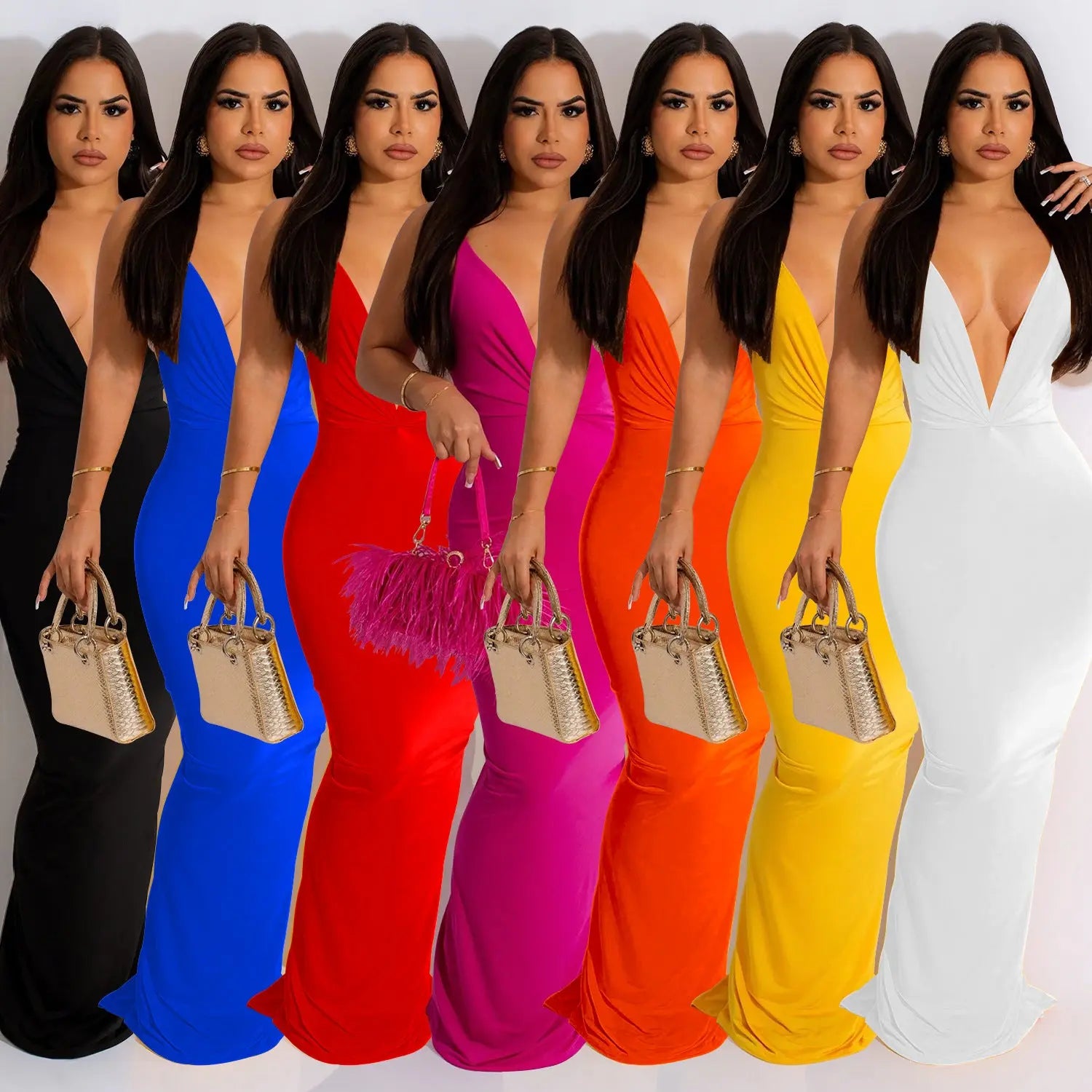 Women's Wear Solid Color Sleeveless Dress DC-Beyond Borders Collective