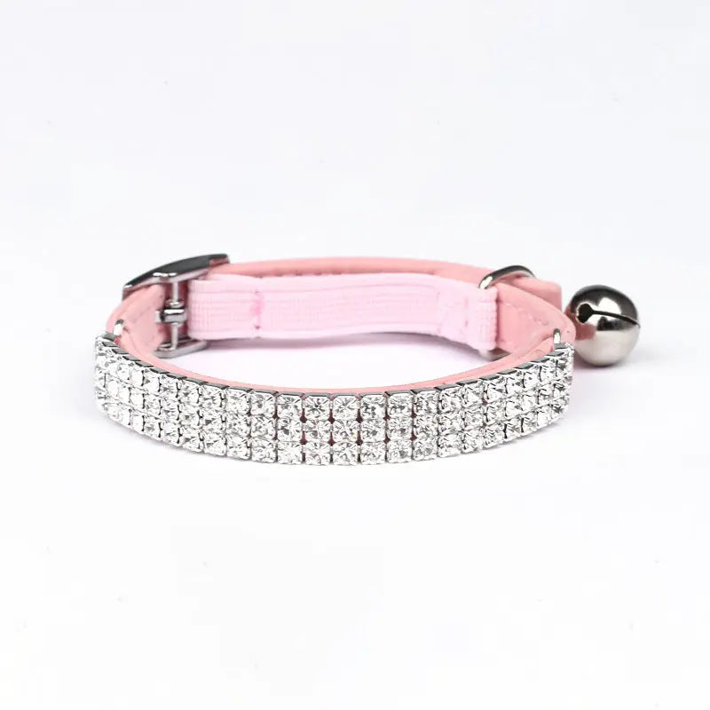 Rhinestone Suede Cat Collar Dropshipman