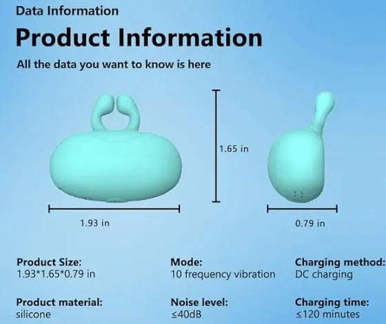 Nose Clip Oral Clit Stimulator, Remote RightOn68