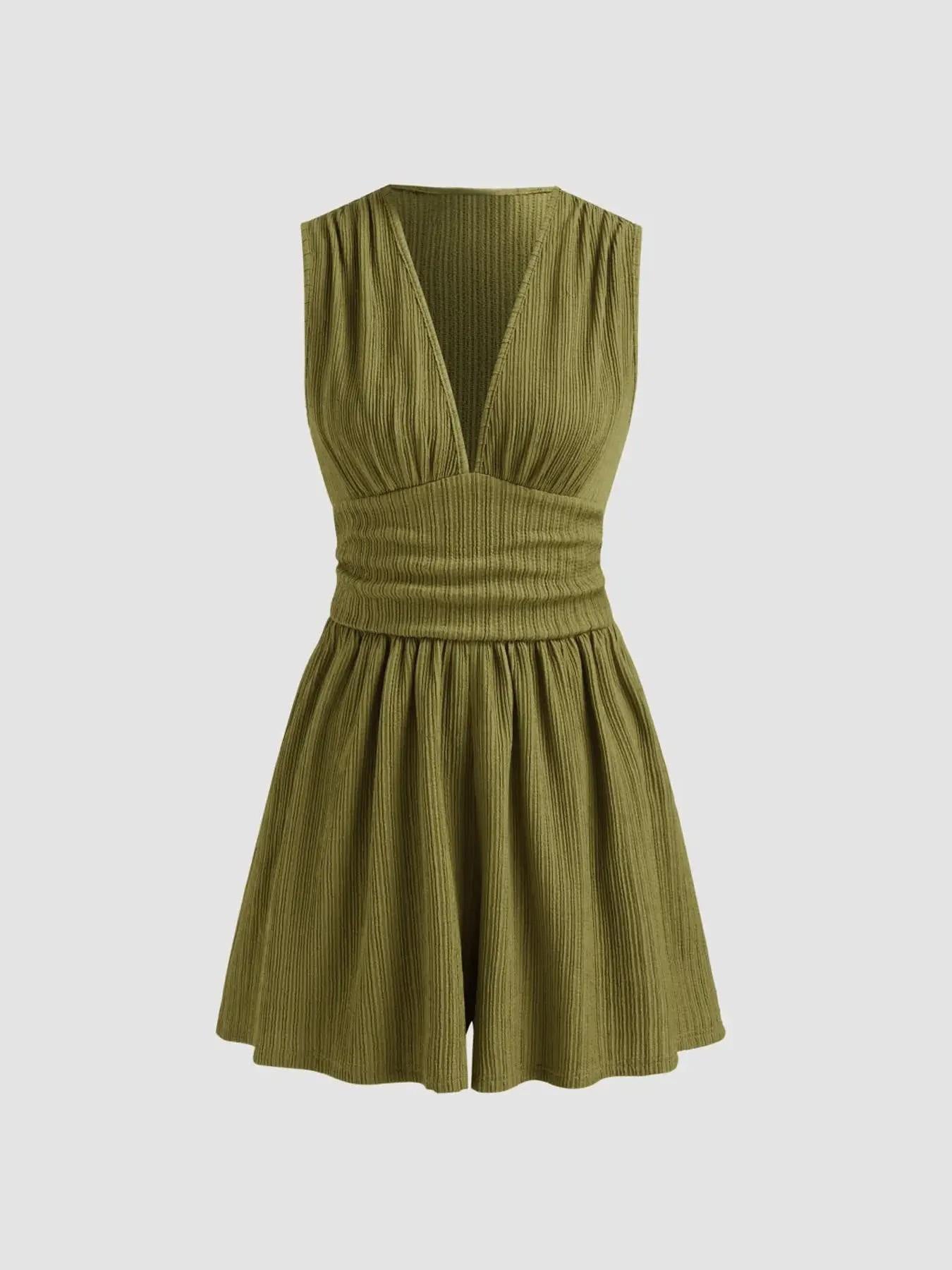 Elegant Commuter Shorts Sleeveless Jumpsuit DC-Beyond Borders Collective