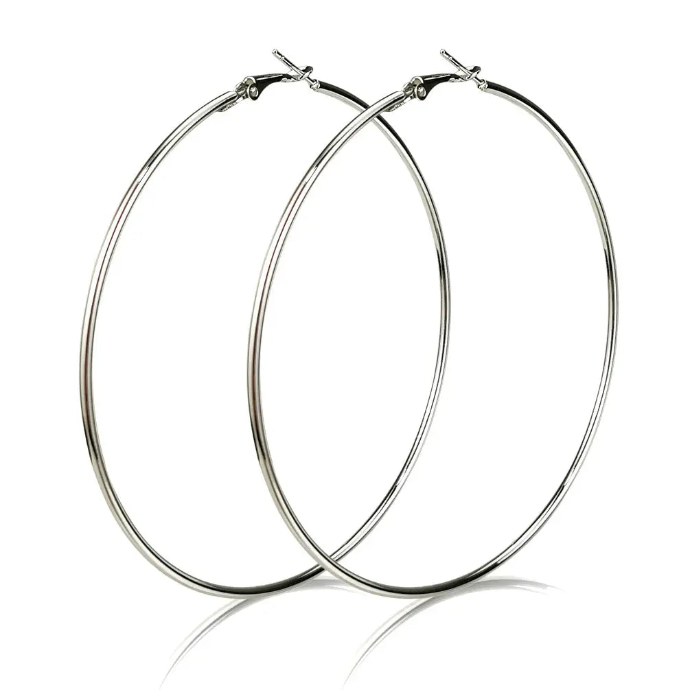 Large Hoop Earrings - Statement Round Earrings for Women RightOn68