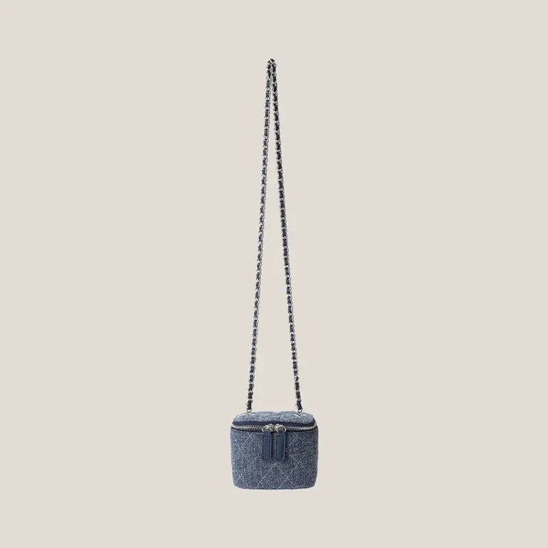 Rhombic Chain Slung Denim Bag Girl RightOn68