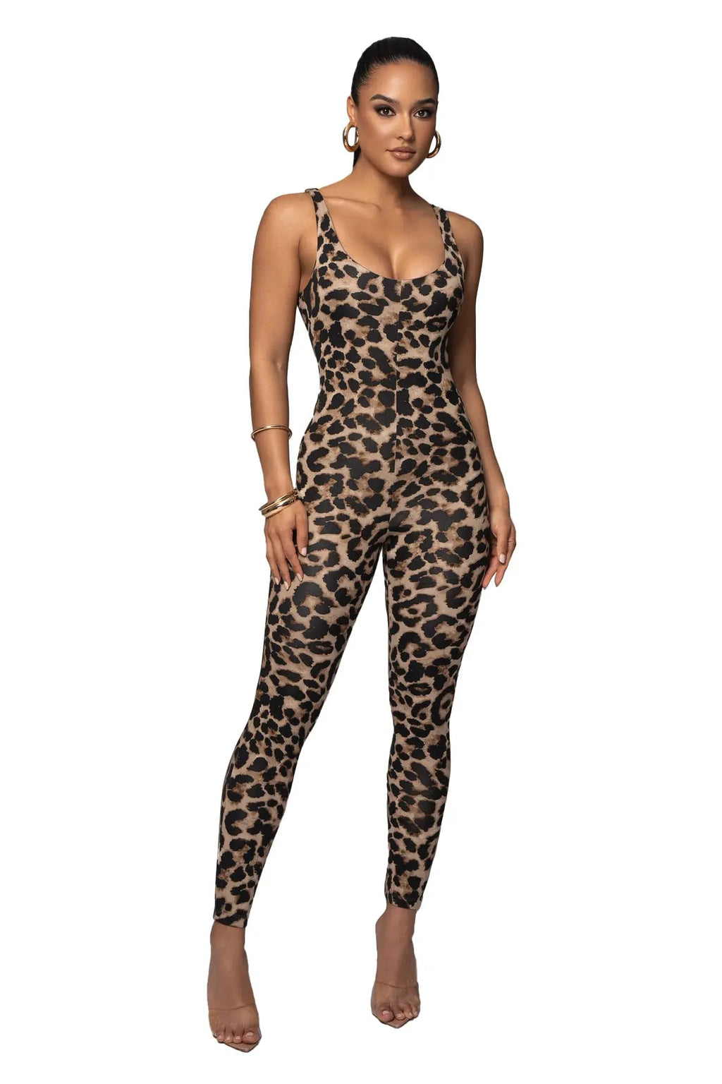 Big U-neck Printed Jumpsuit Fashion Women's Wear DC-Beyond Borders Collective