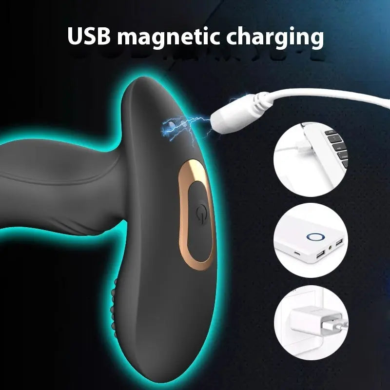 Button Butt Plug Vibrators G-spot Vibration Massager DC-Beyond Borders Collective