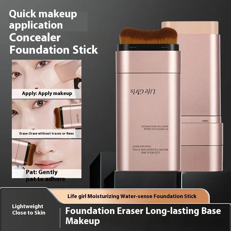 Natural Stick Foundation Double-headed With Brush Head RightOn68