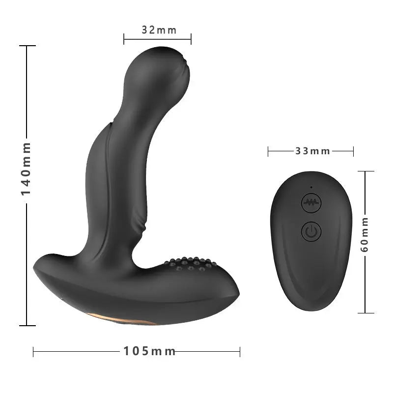 Button Butt Plug Vibrators G-spot Vibration Massager DC-Beyond Borders Collective