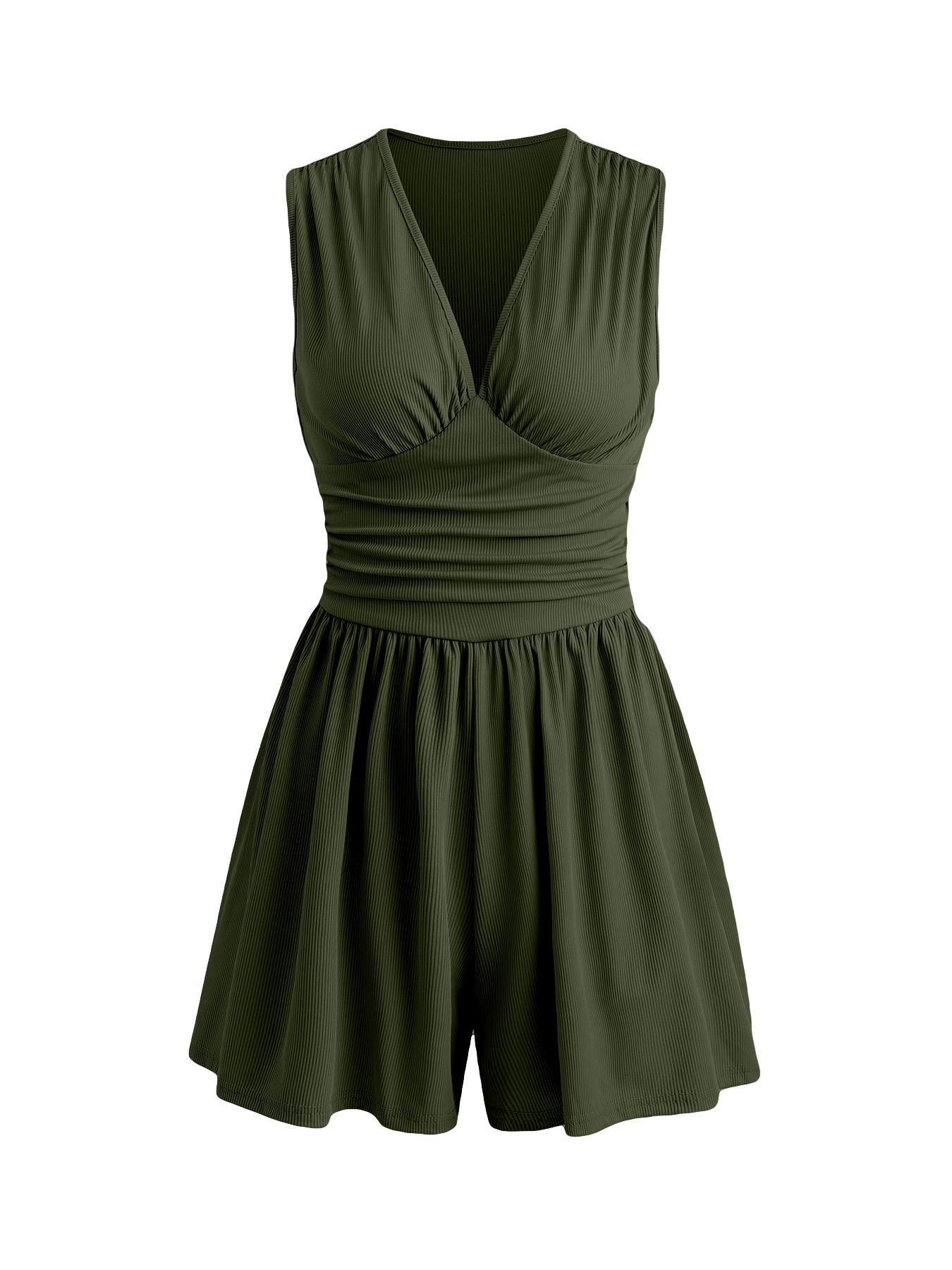 Elegant Commuter Shorts Sleeveless Jumpsuit DC-Beyond Borders Collective