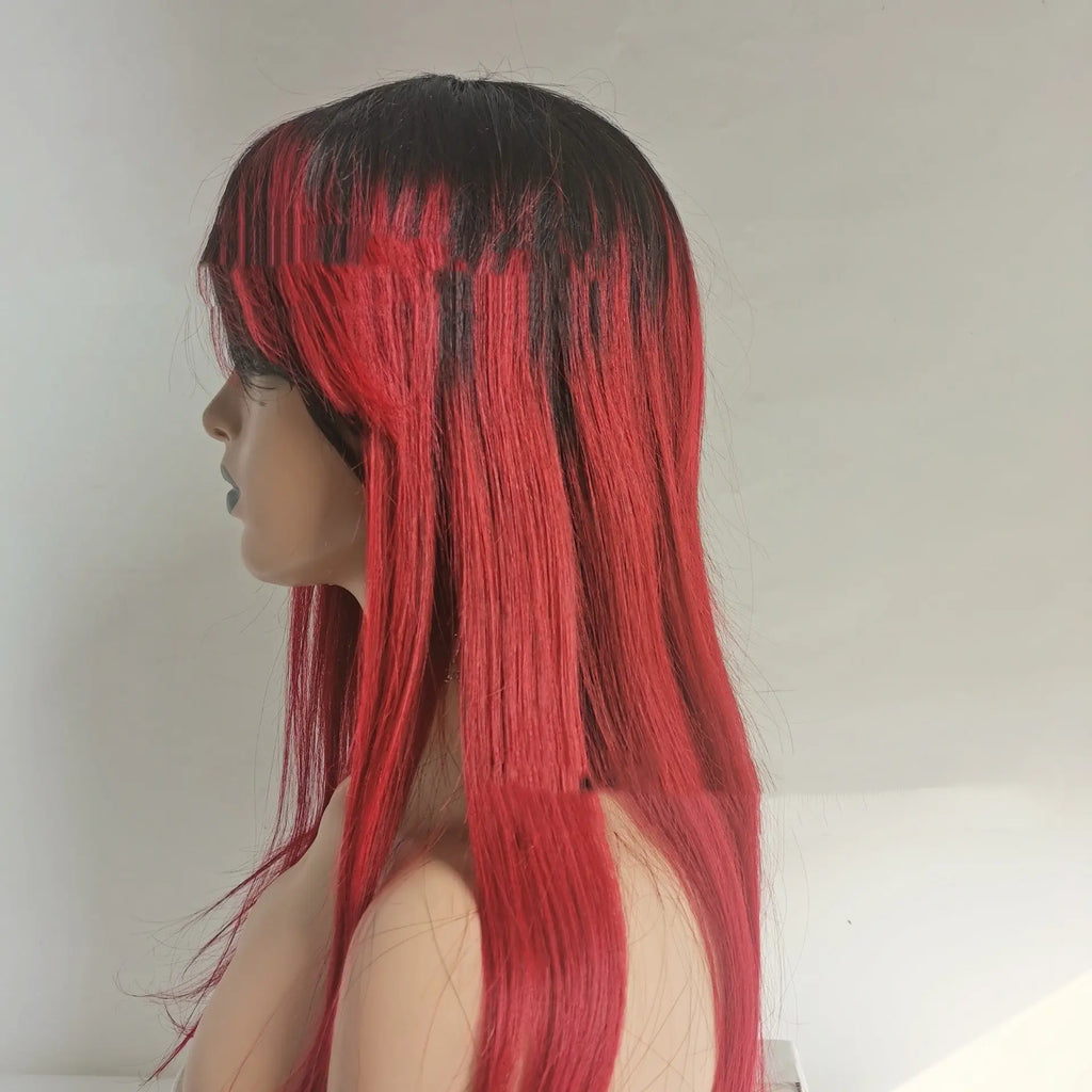 Human Hair Wig, Bang RightOn68