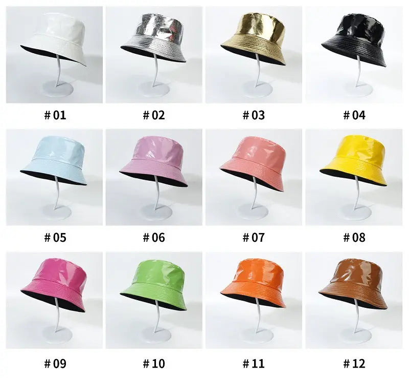 Outdoor Leisure Leather Fisherman Hat RightOn68