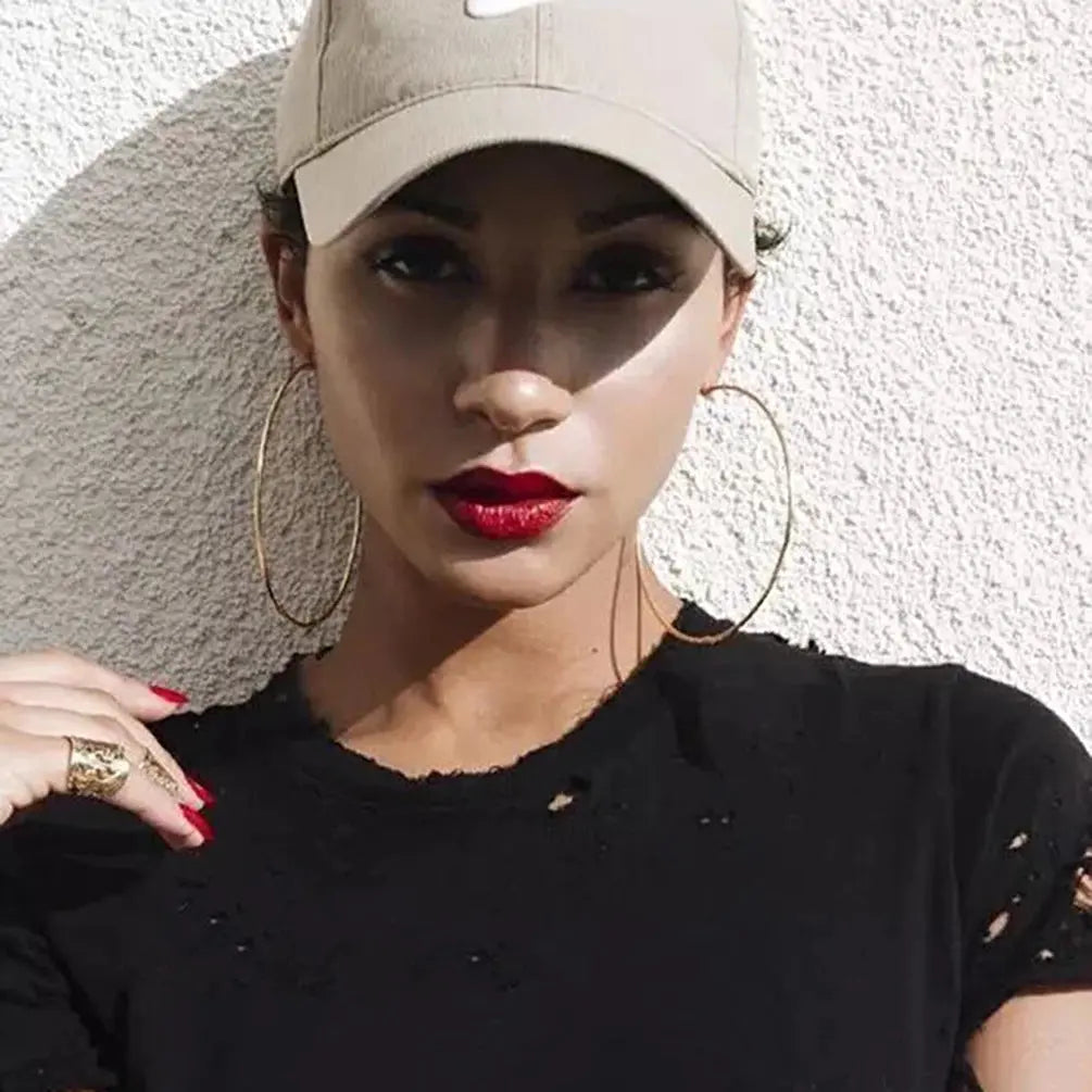 Large Hoop Earrings - Statement Round Earrings for Women RightOn68
