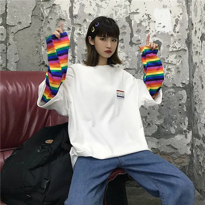 Long Sleeve T-Shirt Women's Wear Loose Korean Salt Wear DC-Beyond Borders Collective