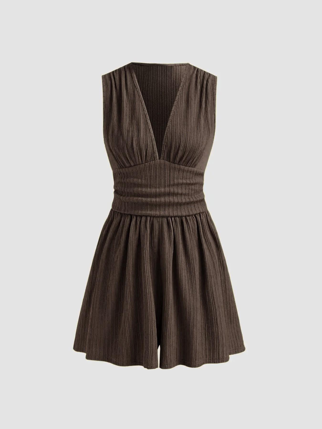 Elegant Commuter Shorts Sleeveless Jumpsuit DC-Beyond Borders Collective