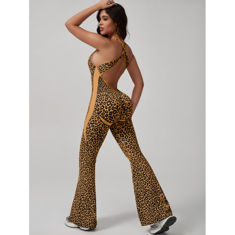 Cross-Back Beautiful Back Sexy One-Piece Yoga Pants DC-Beyond Borders Collective