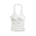 Womens Halter-Neck V-Neck Slim-Fit Top DC-Beyond Borders Collective