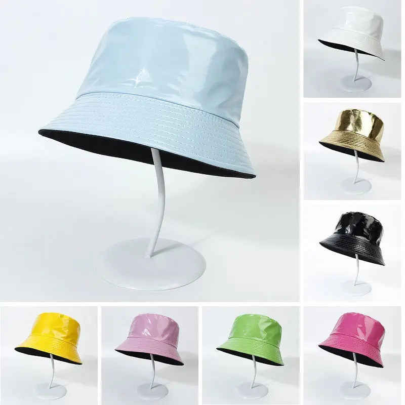 Outdoor Leisure Leather Fisherman Hat RightOn68