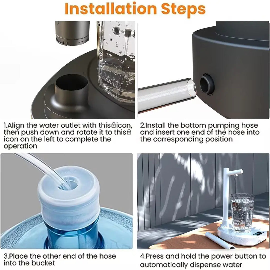 Automatic Rechargeable Water Dispenser With Stand RightOn68